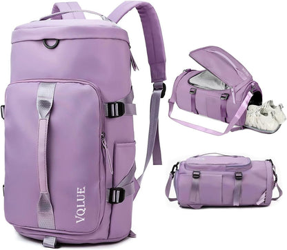 Solo Travel Bag 3-in-1 Travel Backpack with Shoe Compartment | Large Capacity Waterproof Gym & Weekend Bag