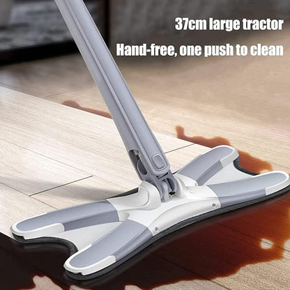 X Mop Hands-Free Self-Wringing Flat Mop – Microfiber Floor Cleaning Mop