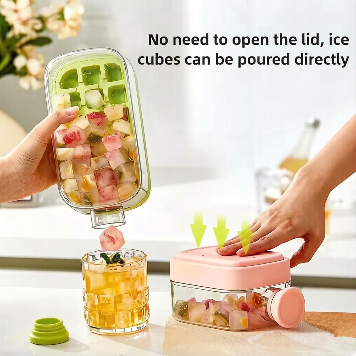 500ml water bottle with built-in ice tray - Saadiq.pk