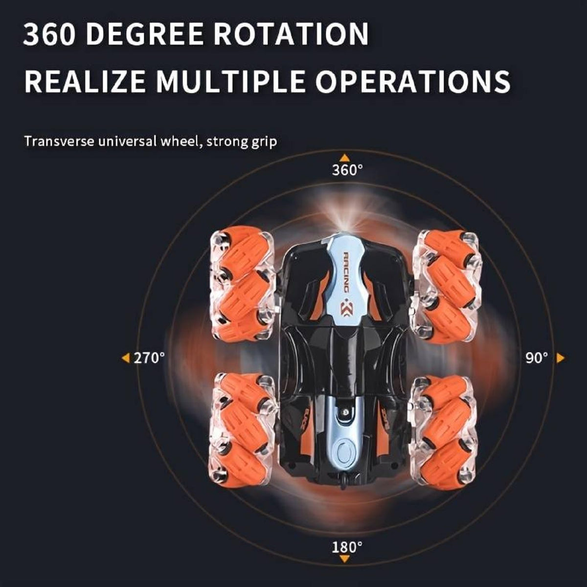 Remote Control Stunt Car with 360° Spin & Gesture Control