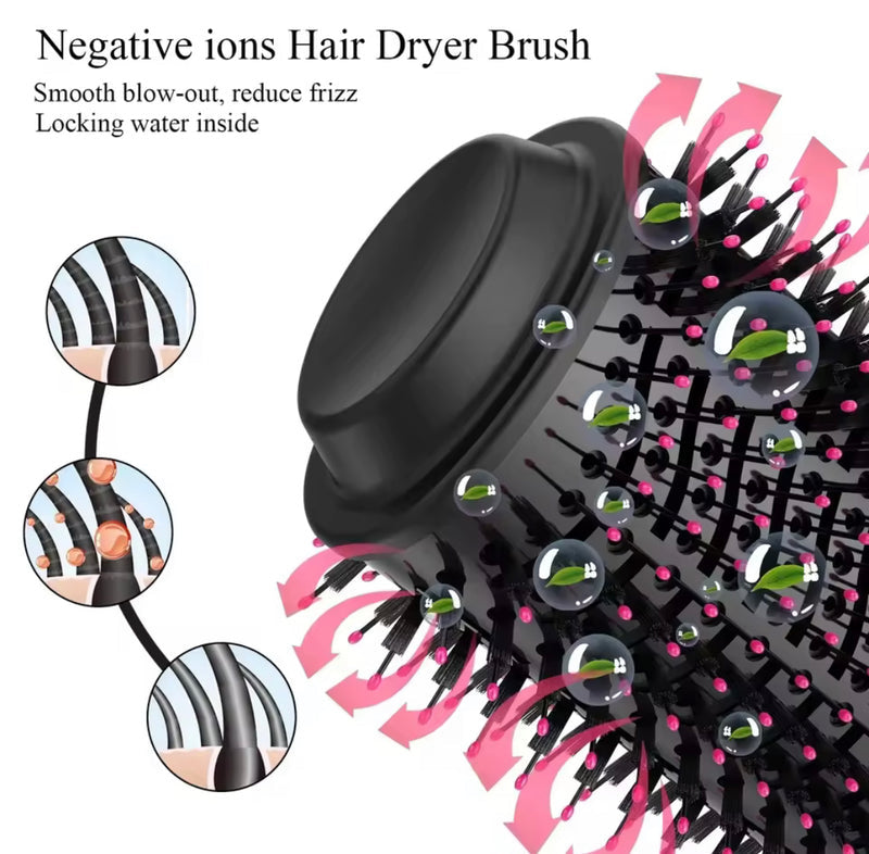 One Step Hot Air Brush – Hair Dryer & Curler Tool
