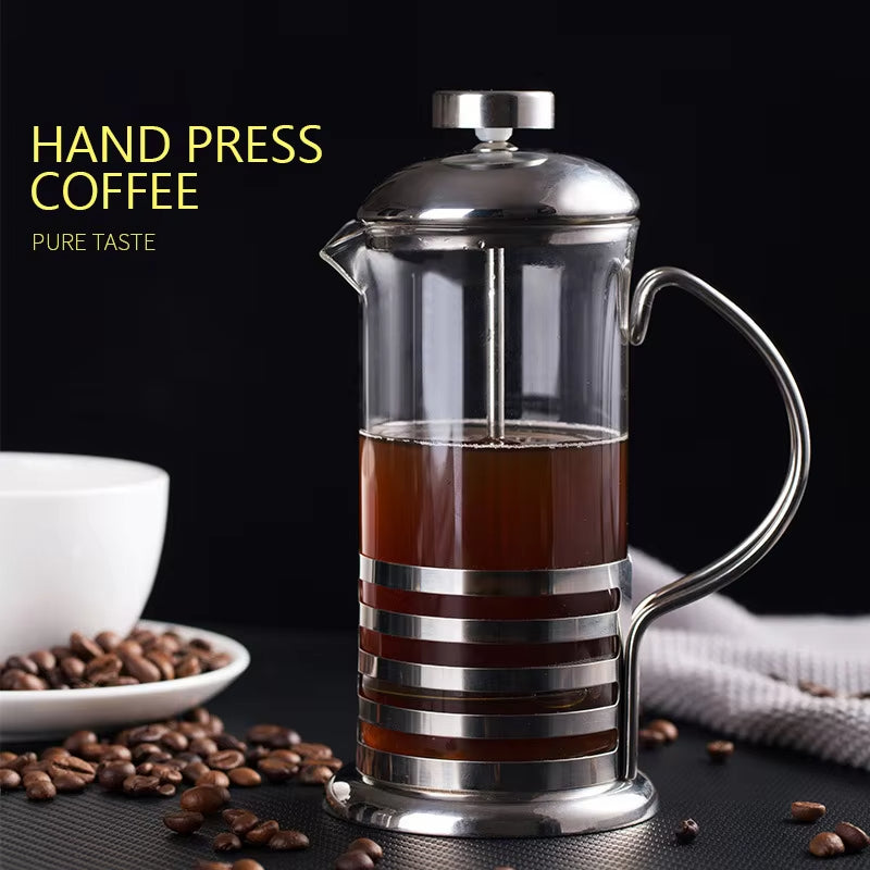 French Press Coffee Maker Flower Tea Press 350ML