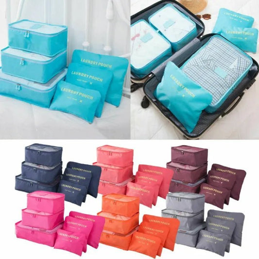6in1 Travel Organizer Bags - Space‑Saving Suitcase Organizer Set - Saadiq.pk