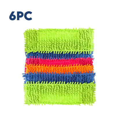 Microfiber Flat Mop Heads – Reusable, Streak-Free Floor Cleaning Pads