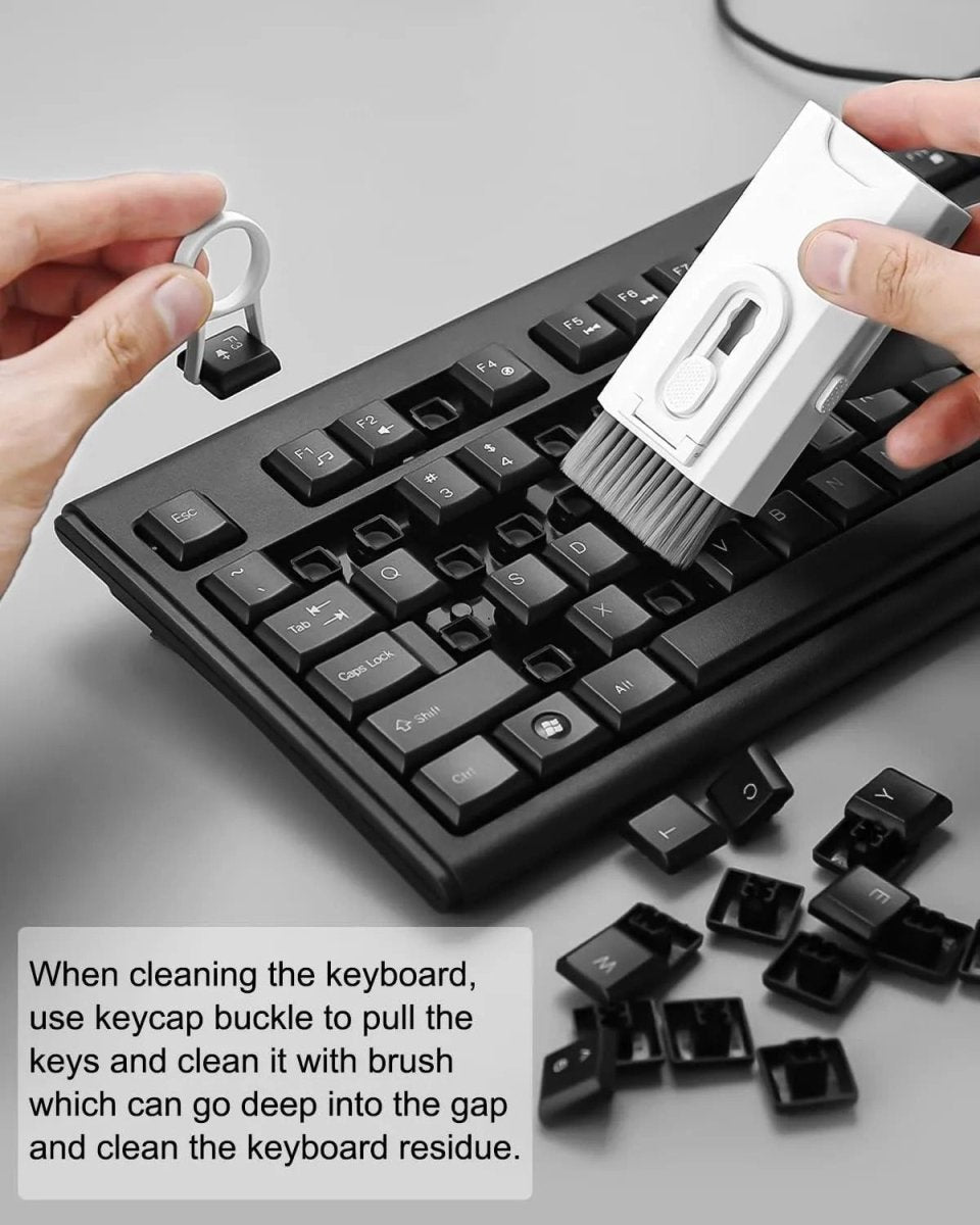 7 - Piece Keyboard Cleaning Brush Set – Dust & Debris Cleaner - Saadiq.pk