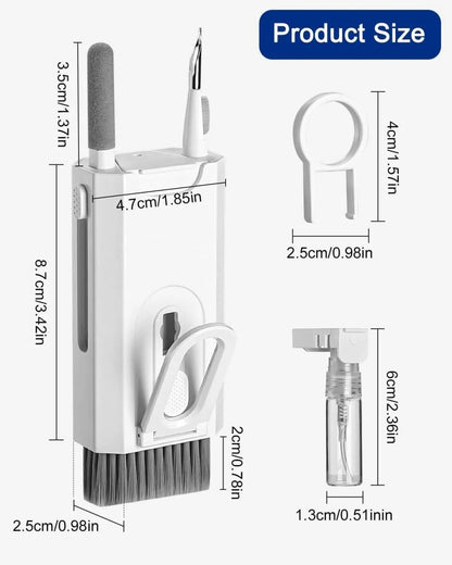 7 - Piece Keyboard Cleaning Brush Set – Dust & Debris Cleaner - Saadiq.pk