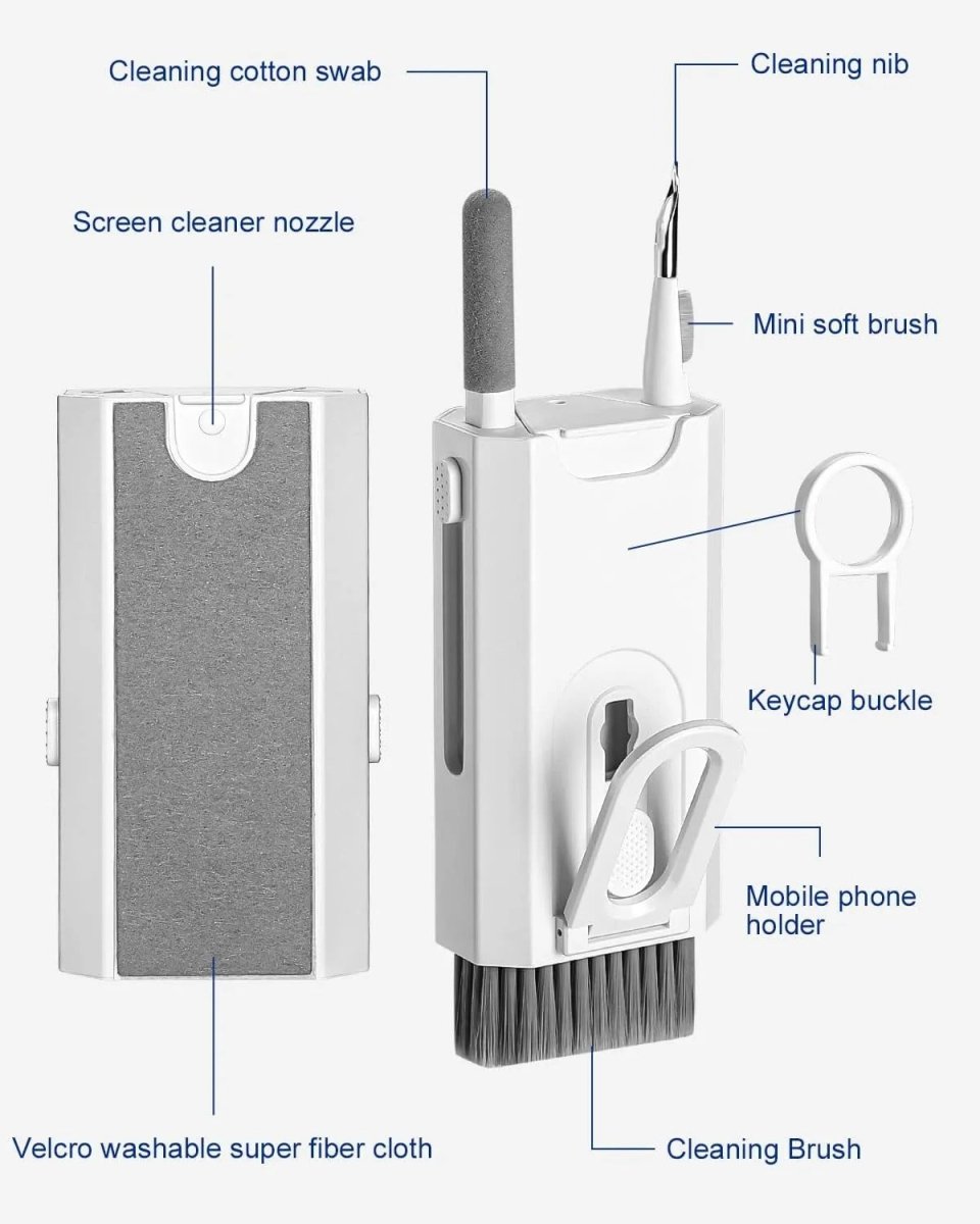 7 - Piece Keyboard Cleaning Brush Set – Dust & Debris Cleaner - Saadiq.pk