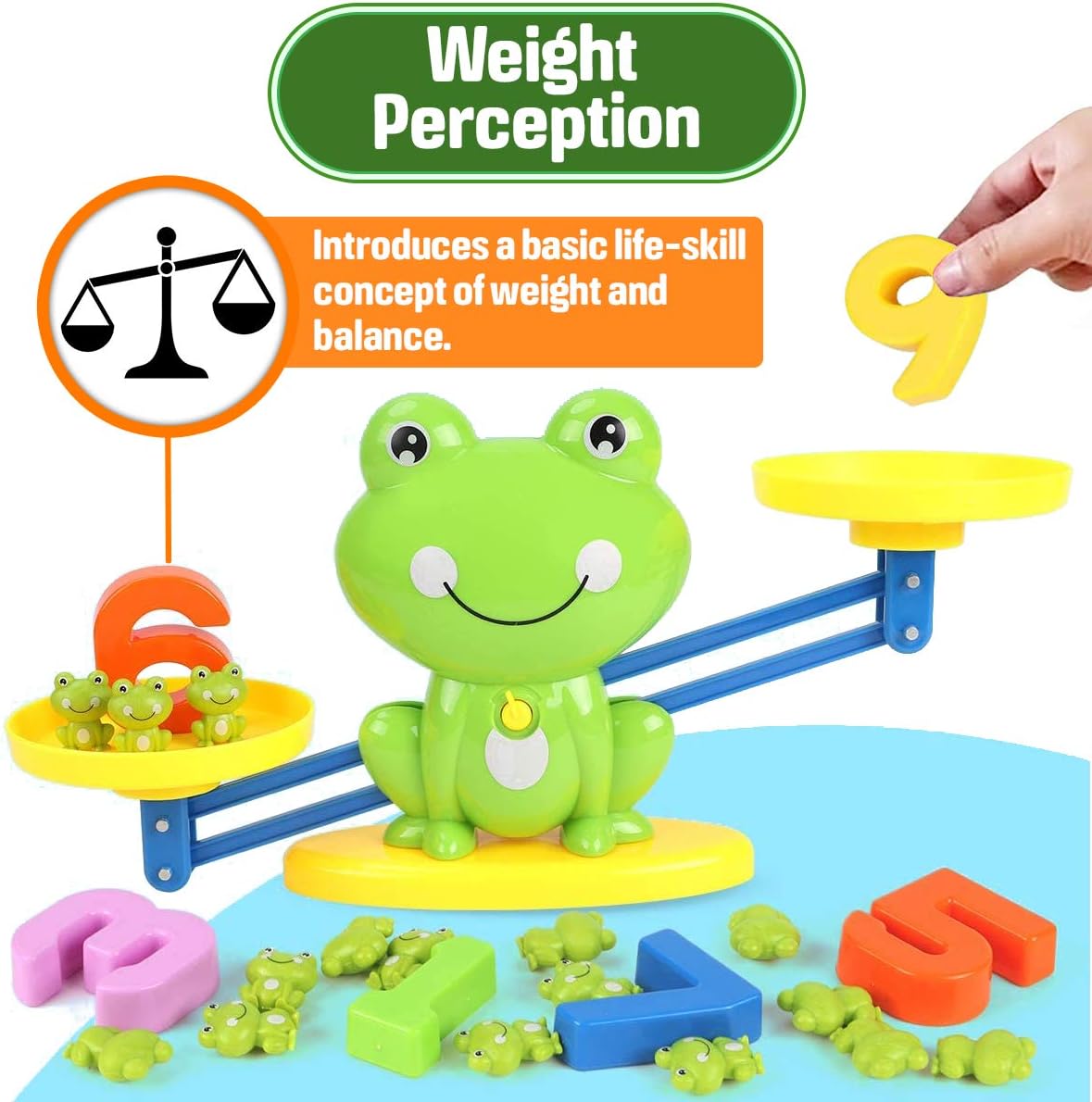 Montessori Frog Balance Game – Interactive Learning Toy for Children