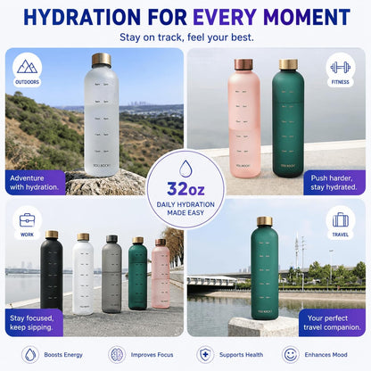 Motivational frosted 1 litre bottle - buy in Pakistan