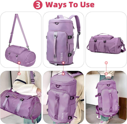 Solo Travel Bag 3-in-1 Travel Backpack with Shoe Compartment | Large Capacity Waterproof Gym & Weekend Bag