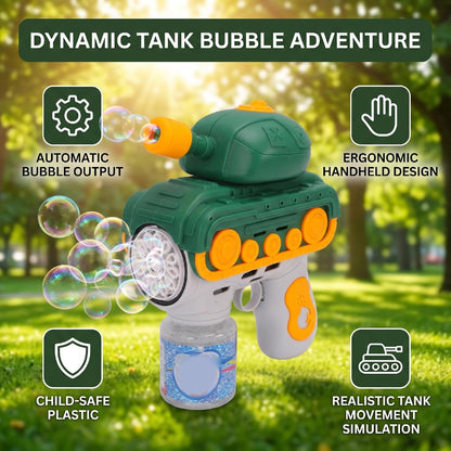 Dynamic Tank Bubble Gun | Electric Automatic Bubble Maker Toy