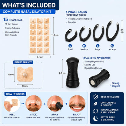 Magnetic Nasal Dilator Kit | Anti Snoring Device