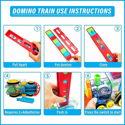 Domino Laying Train Toy Set | Fun Educational Gift for Kids