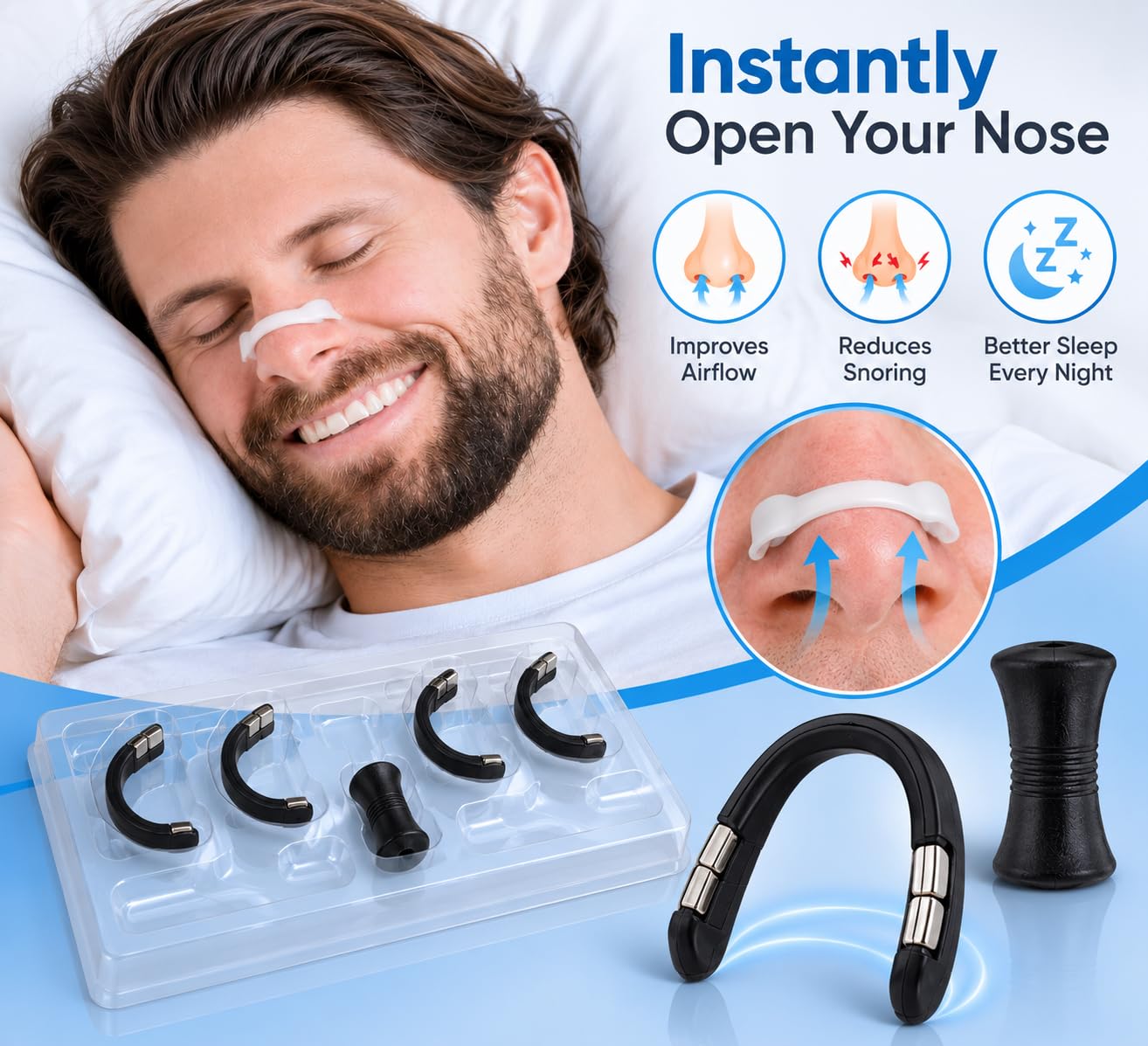 Magnetic Nasal Dilator Kit | Anti Snoring Device