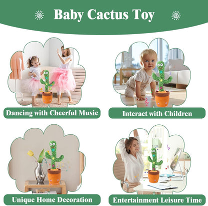 Dancing Cactus Toy for Kids | Talking, Singing & Repeating Toy with Lights & Music