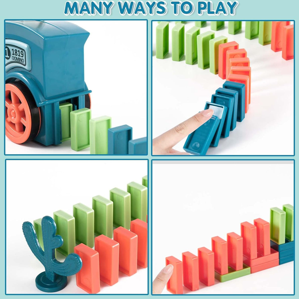 Domino Laying Train Toy Set | Fun Educational Gift for Kids