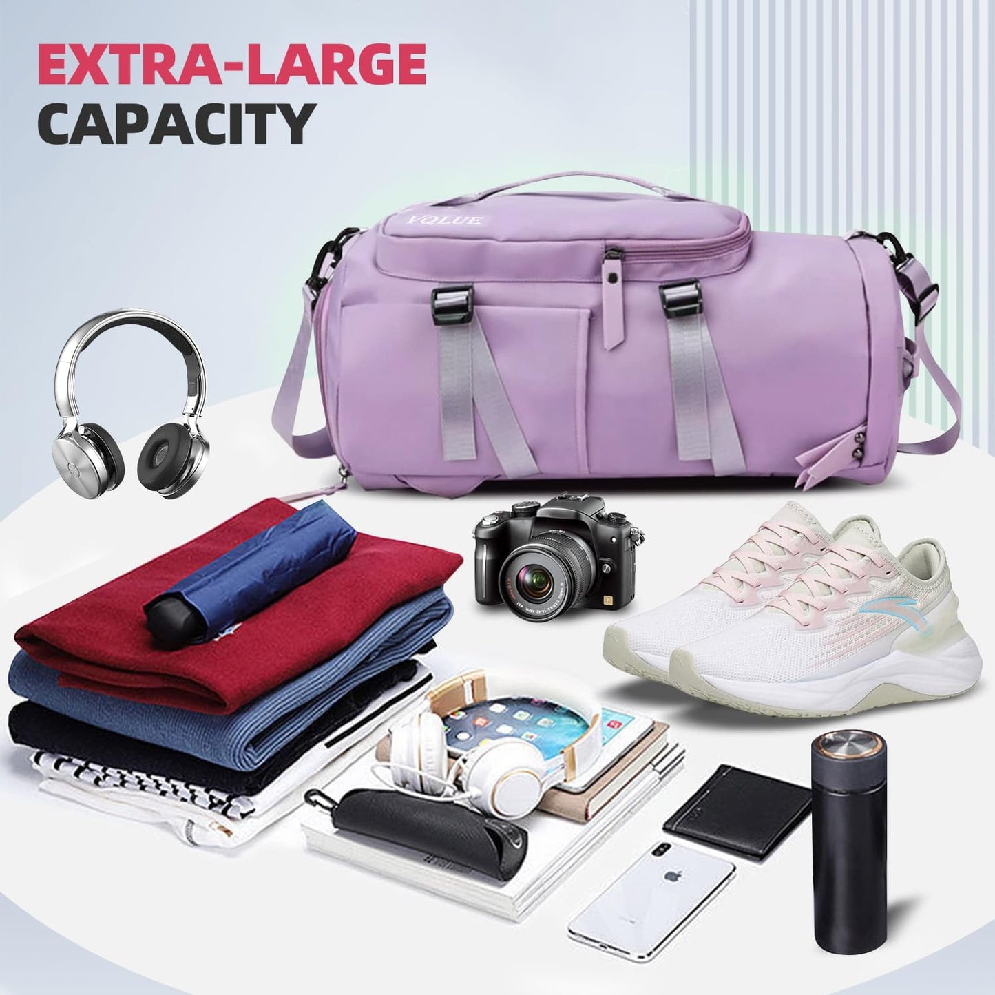 Solo Travel Bag 3-in-1 Travel Backpack with Shoe Compartment | Large Capacity Waterproof Gym & Weekend Bag
