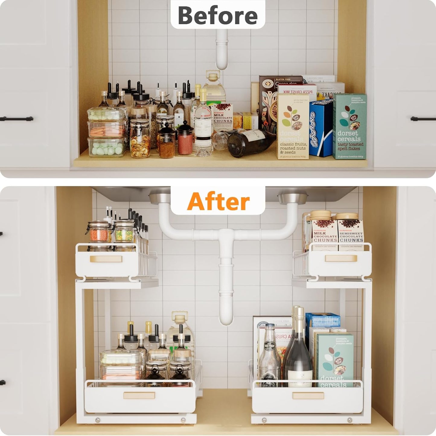 2 Tier Under Sink Organizer