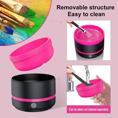 USB Electric Paint Brush Cleaner with Auto Spin Cup