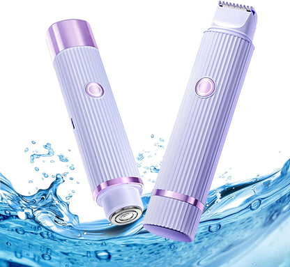2-in-1 Electric Shaver & Trimmer for Women | Rechargeable Hair Remover