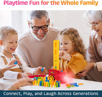 Domino Laying Train Toy Set | Fun Educational Gift for Kids