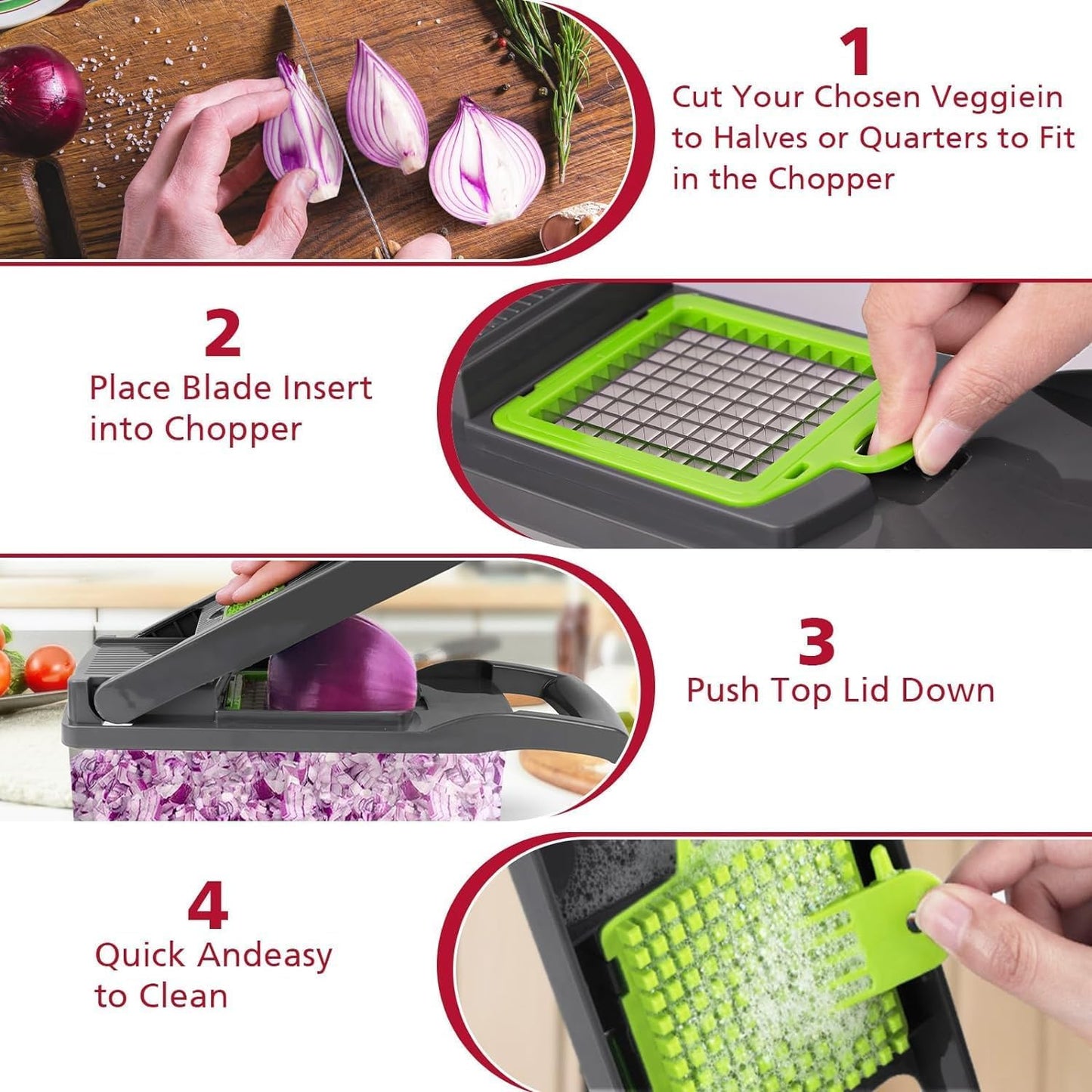 16-in-1 Multifunctional Vegetable Cutter | Chopper, Slicer, Grater & Dicing Tool