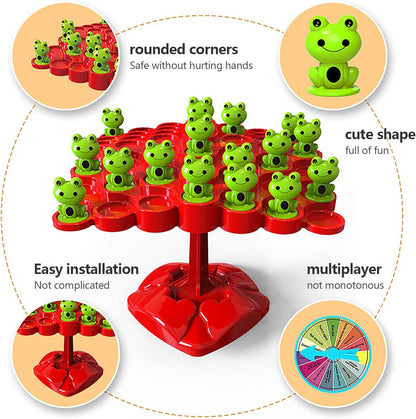 Frog Balance Tree Game for Kids – Fun Educational Toy with Dice | Family Board Game 3+