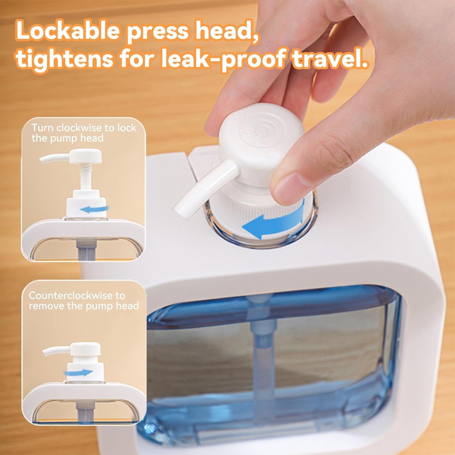 Refillable Soap & Lotion Dispenser – Shampoo & Hand Wash Bottle 300ml / 500ml