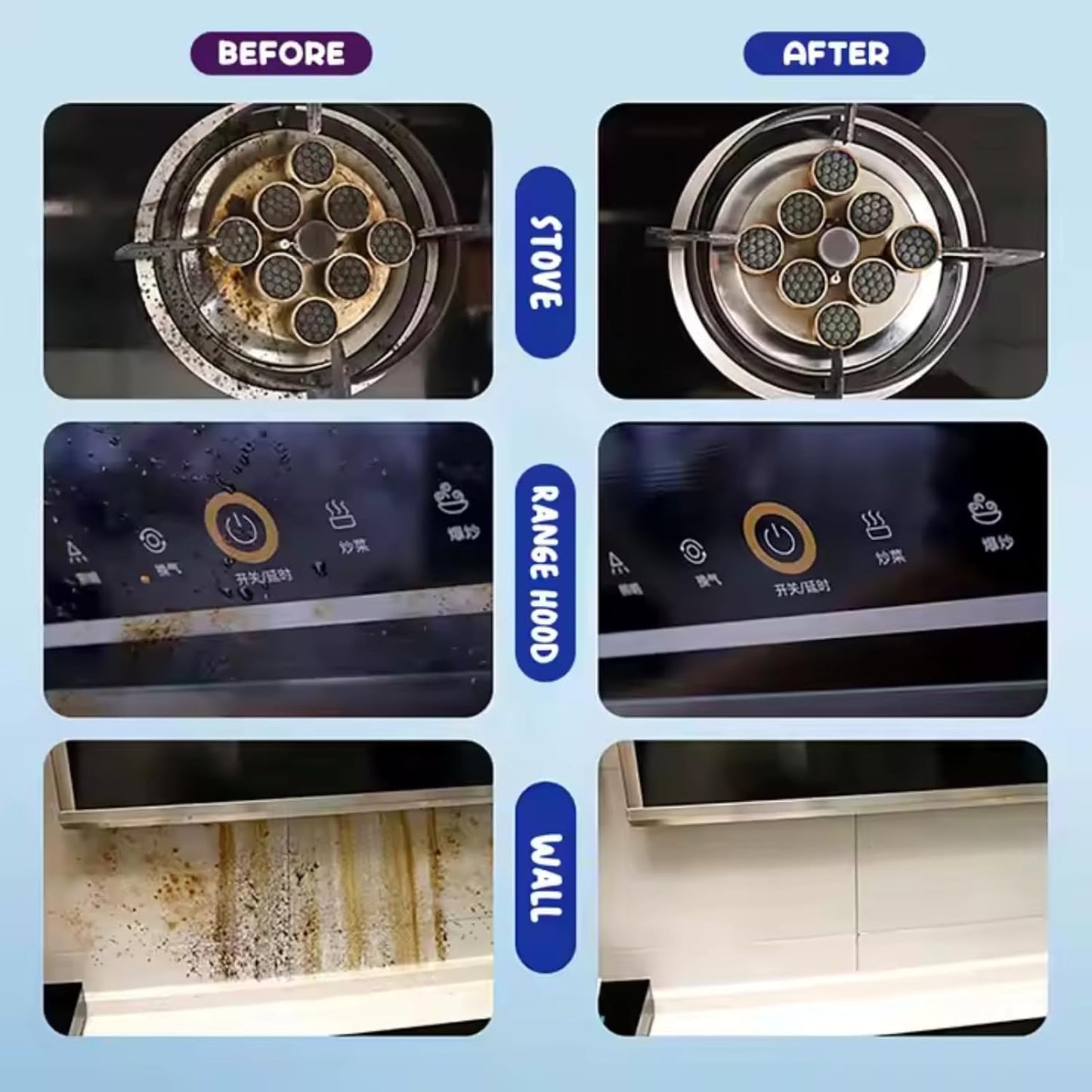 Disposable Kitchen Cleaning Wipes | Grease & Stain Remover Wet Wipes