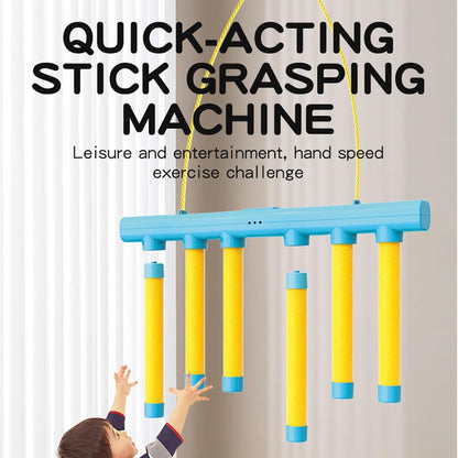 Wall Mounted Quick Reaction Stick Catching Game | 3-Speed Reflex Training Toy