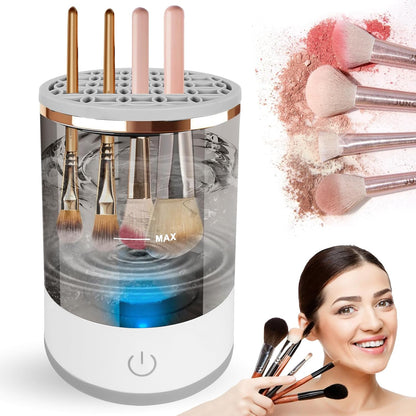 Electric Makeup Brush Cleaner Machine USB Automatic Cosmetic Brush Washer & Dryer