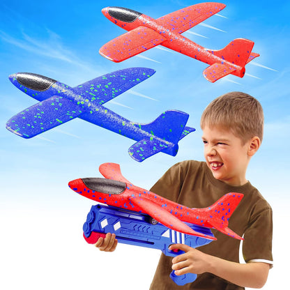 Airplane Launcher Gun for Kids - Foam Glider Airplane Launcher Gun for Kids
