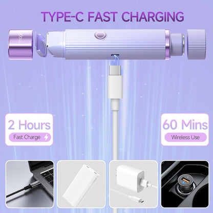2-in-1 Electric Shaver & Trimmer for Women | Rechargeable Hair Remover