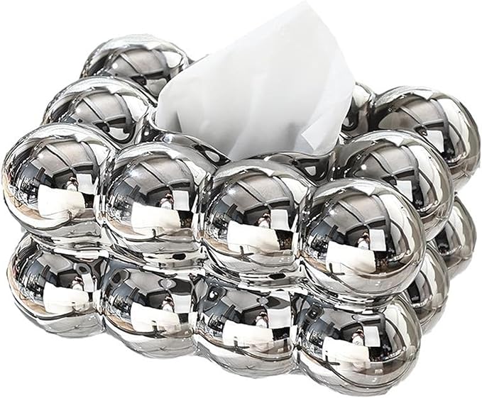Luxury Bubble Tissue Box Holder – Premium Decorative Tissue Box Cover
