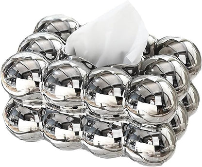 Luxury Bubble Tissue Box Holder – Premium Decorative Tissue Box Cover