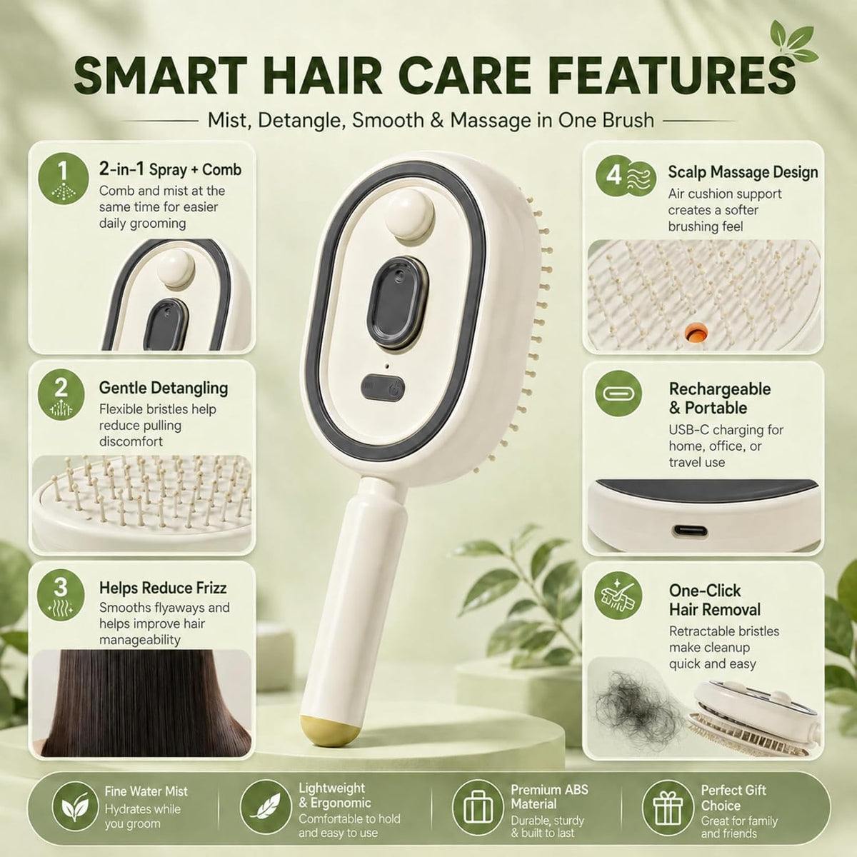 Electric Spray Air Cushion Massage Comb