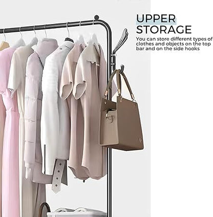 Multifunctional 4 Layers Shoe & Coat Rack – Space-Saving Home Organizer