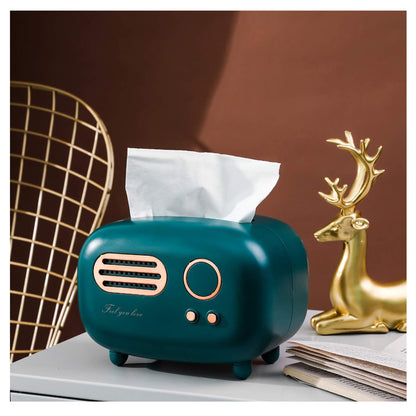 Vintage Radio Style Tissue Box