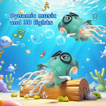 Dancing Jellyfish Toy – Musical Bump & Go LED Light-Up Crawling Toy