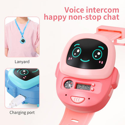 2-in-1 Kids Walkie Talkie Watch with Intercom, Flashlight & Compass