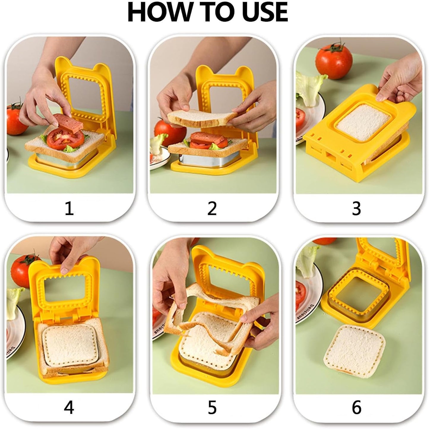 Stainless Steel Pocket Sandwich Maker - Sandwich Cutter and Sealer