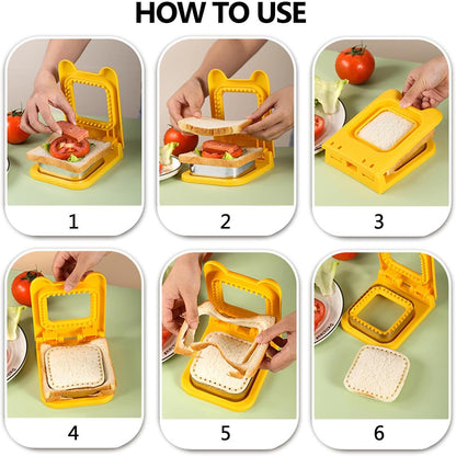 Stainless Steel Pocket Sandwich Maker - Sandwich Cutter and Sealer