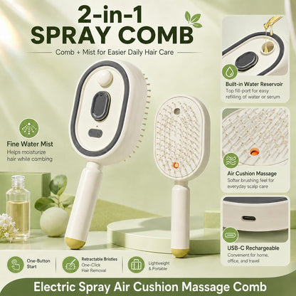 Electric Spray Air Cushion Massage Comb