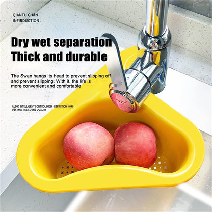Triangle Sink Strainer Basket – Corner Kitchen Draining & Food Strainer