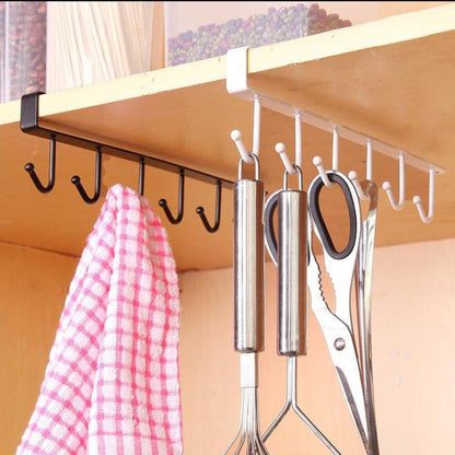 Kitchen Storage Rack – Iron Wall-Mounted Organizer