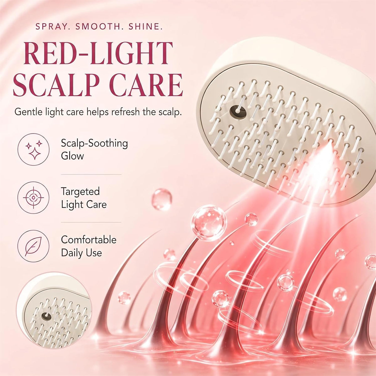 Electric Spray Air Cushion Massage Comb