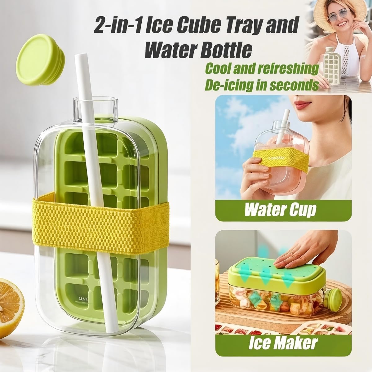 Portable ice tray drink bottle - buy in Pakistan