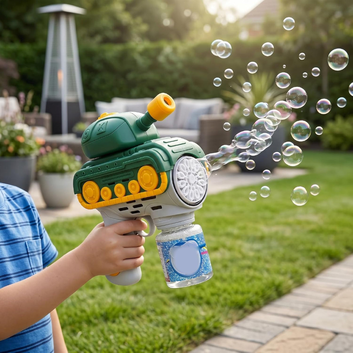 Dynamic Tank Bubble Gun | Electric Automatic Bubble Maker Toy
