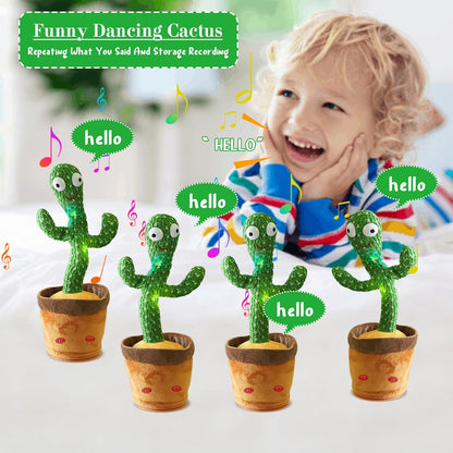 Dancing Cactus Toy for Kids | Talking, Singing & Repeating Toy with Lights & Music