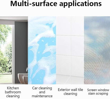 2-in-1 Floor Cleaner Brush Scraper with Wiper